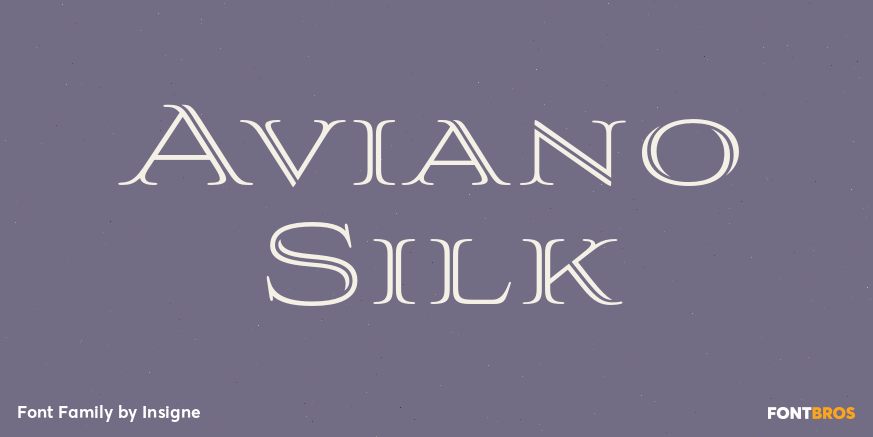 Aviano Silk Font Poster #1