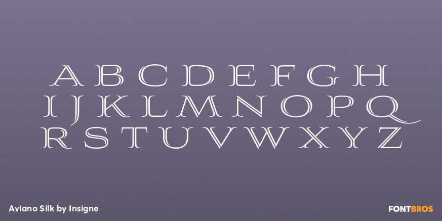 Aviano Silk Font Poster #1