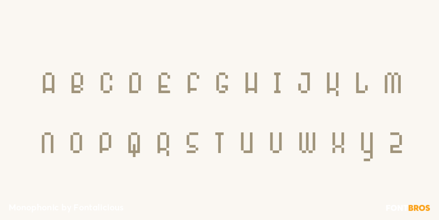 Monophonic Font Poster #2