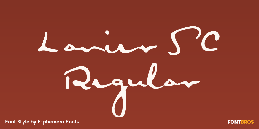 Lanier SC Regular Font Poster #1