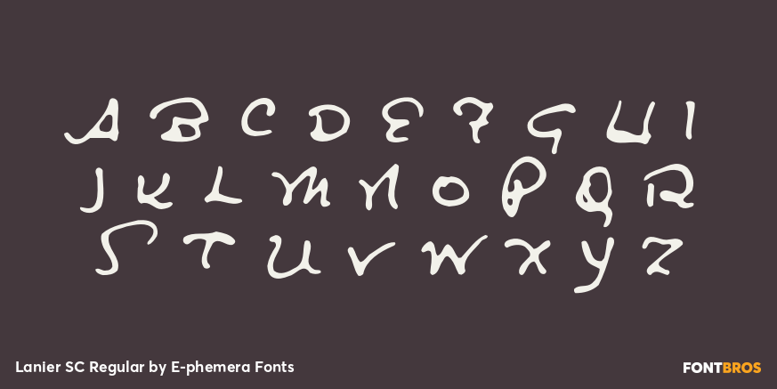 Lanier SC Regular Font Poster #2