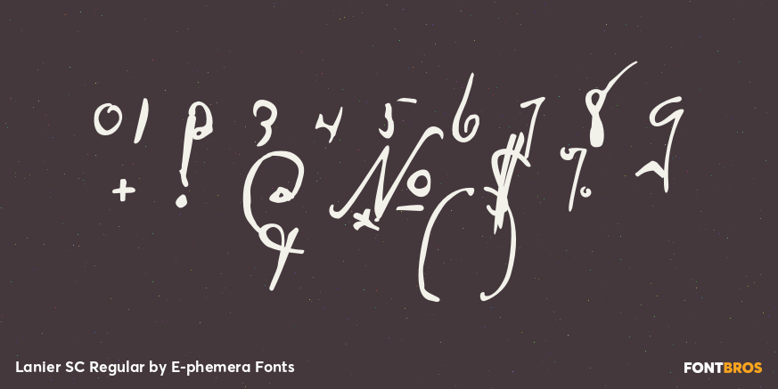 Lanier SC Regular Font Poster #4