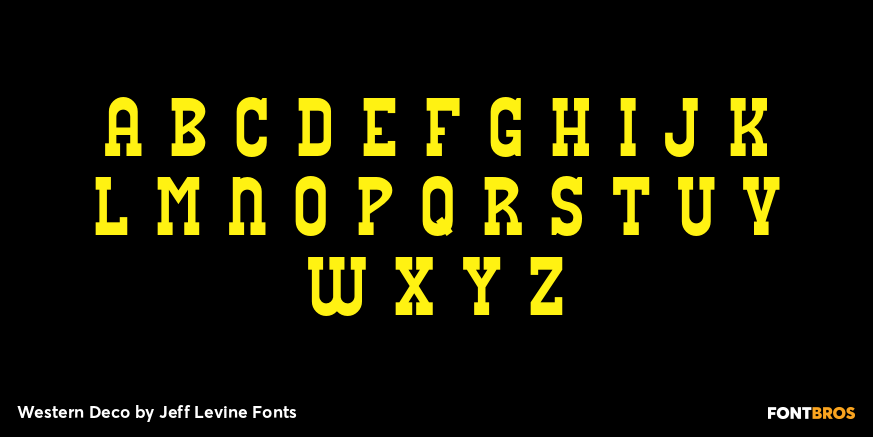 Western Deco Font Poster #3