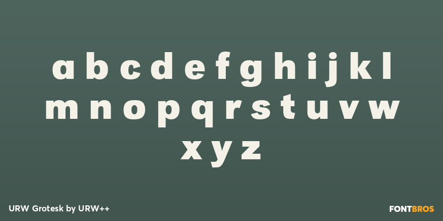 URW Grotesk Font Poster #3