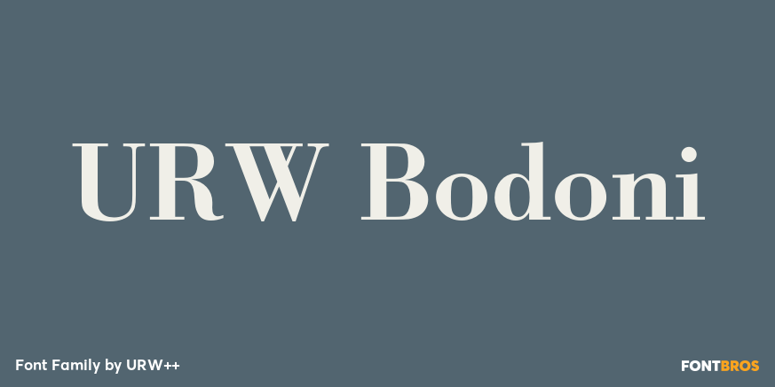 URW Bodoni Poster
