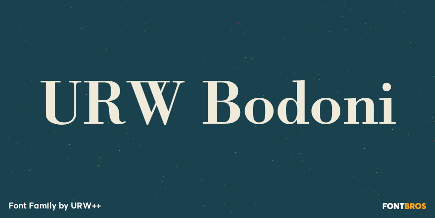URW Bodoni Poster