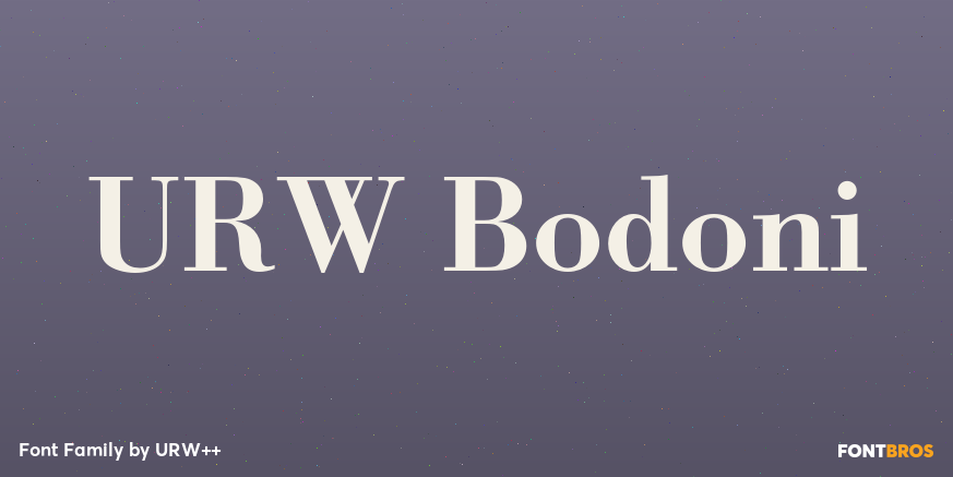 URW Bodoni Poster