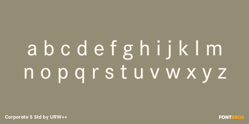 Corporate S Std Font Poster #3