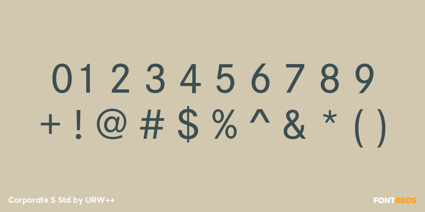 Corporate S Std Font Poster #4