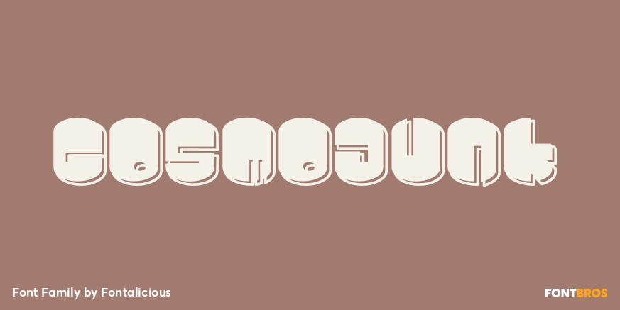 Cosmojunk Font Poster #1