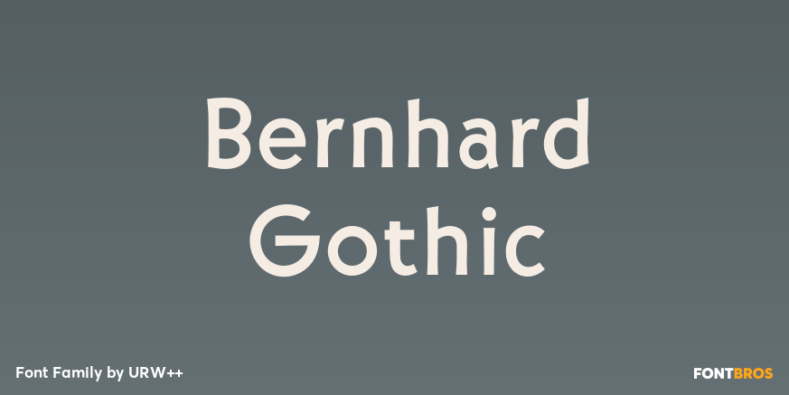 Bernhard Gothic Font Poster #1