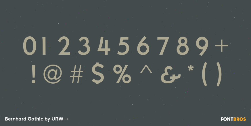 Bernhard Gothic Font Poster #1