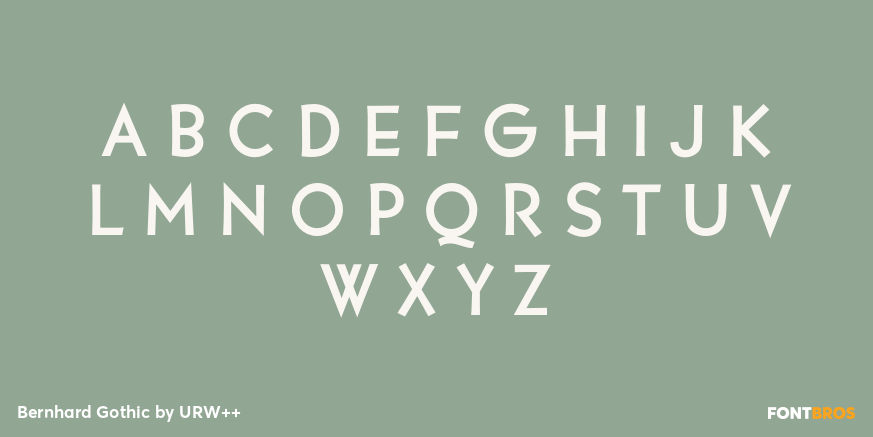 Bernhard Gothic Font Poster #1