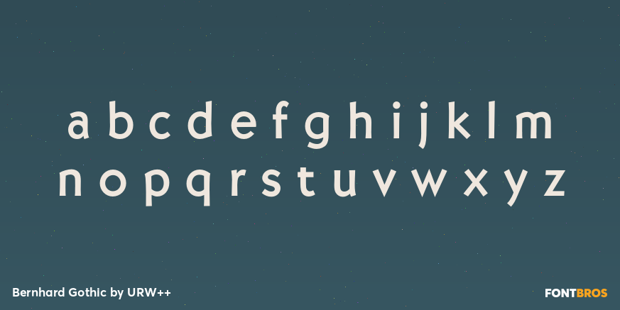 Bernhard Gothic Font Poster #1