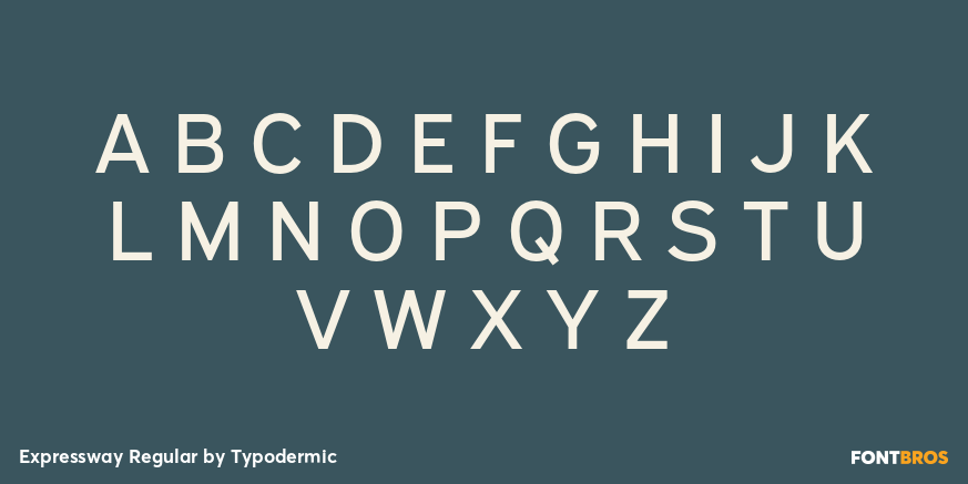 Expressway Regular Font Poster #2