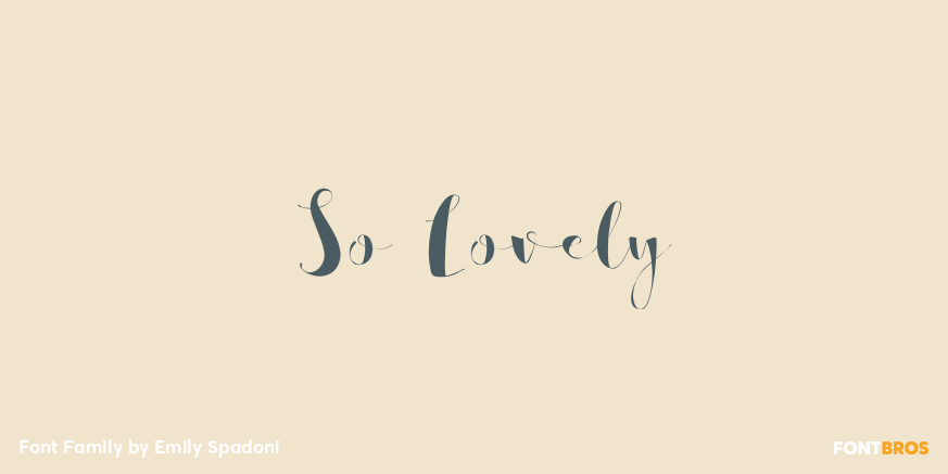 So Lovely Font Poster #1