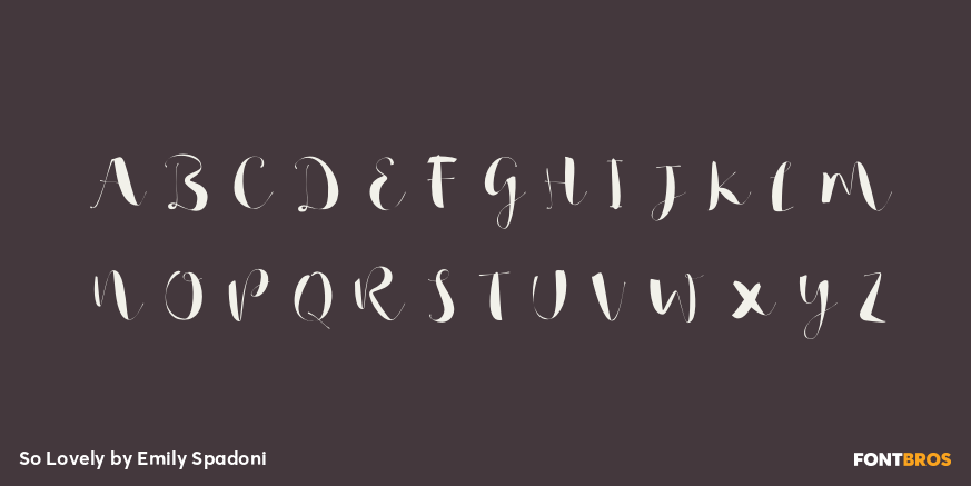 So Lovely Font Poster #1
