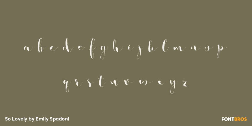 So Lovely Font Poster #1