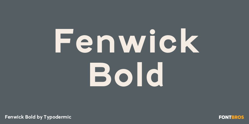 Fenwick Bold Font Poster #1