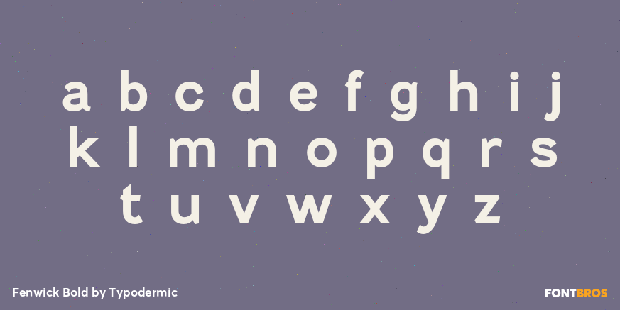 Fenwick Bold Font Poster #3