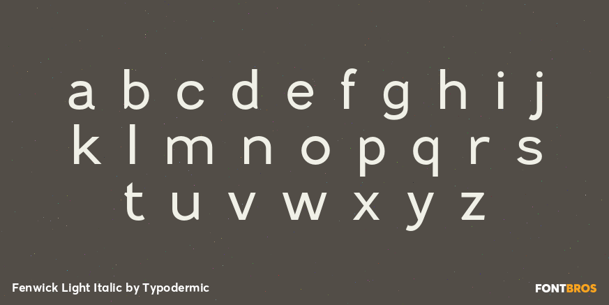 Fenwick Light Italic Font Poster #3