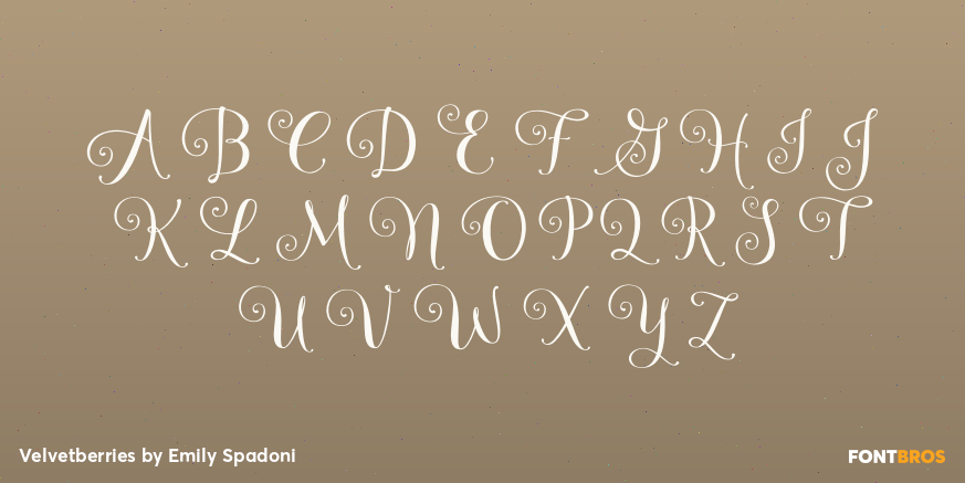 Velvetberries Font Poster #2