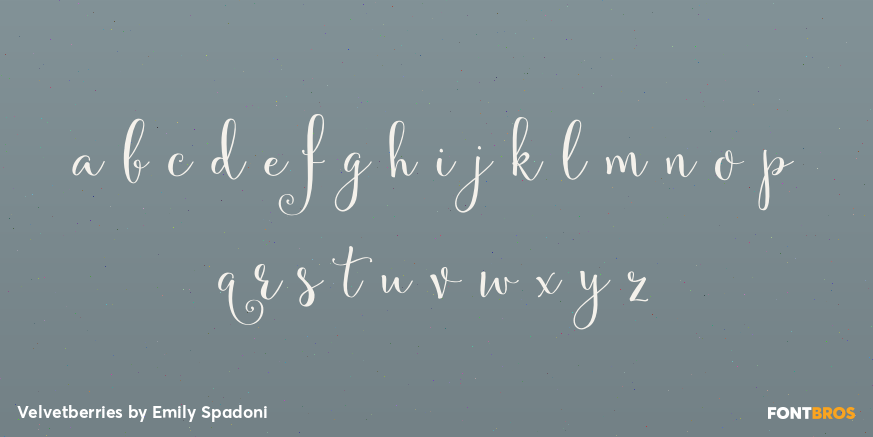 Velvetberries Font Poster #3