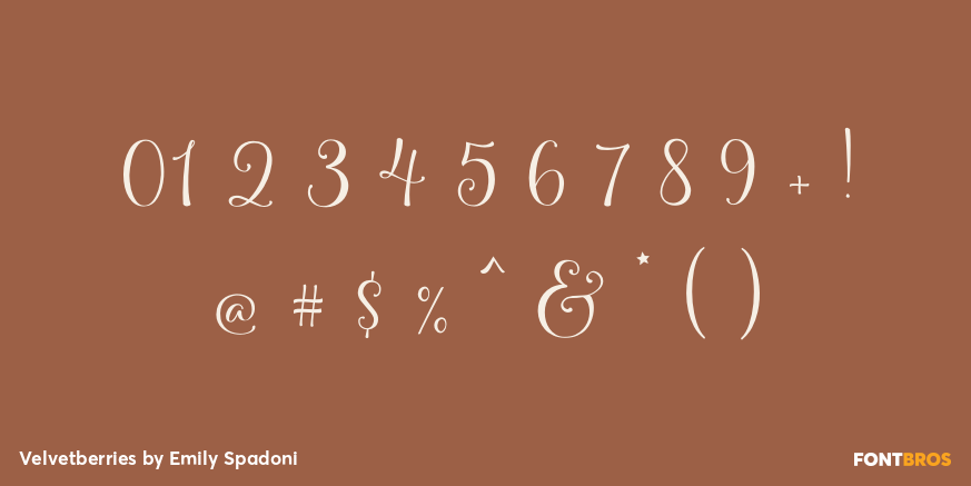 Velvetberries Font Poster #4