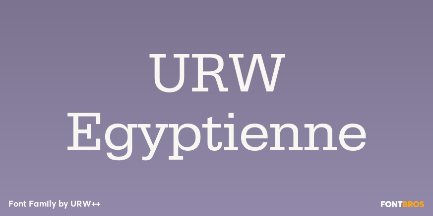 URW Egyptienne Poster