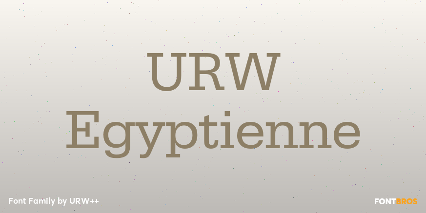 URW Egyptienne Poster