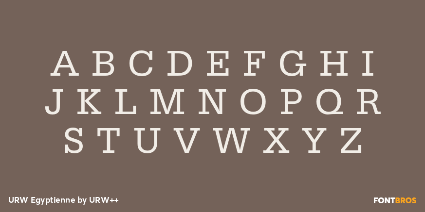 URW Egyptienne Font Poster #2