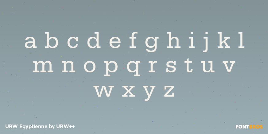 URW Egyptienne Font Poster #3