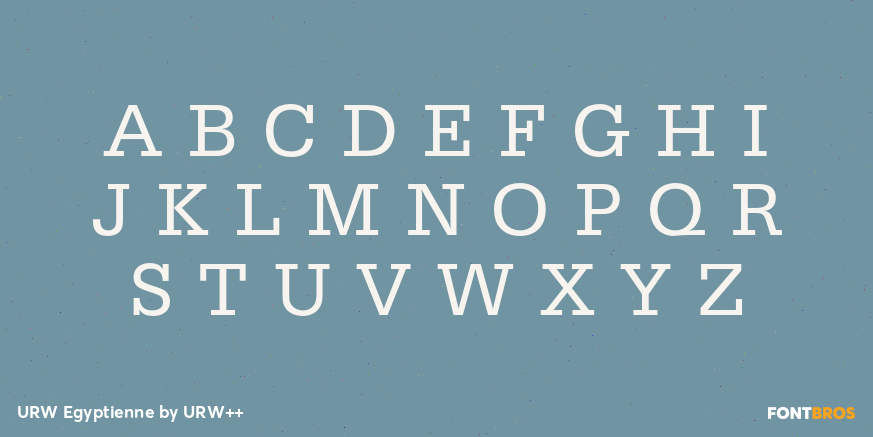 URW Egyptienne Font Poster #1
