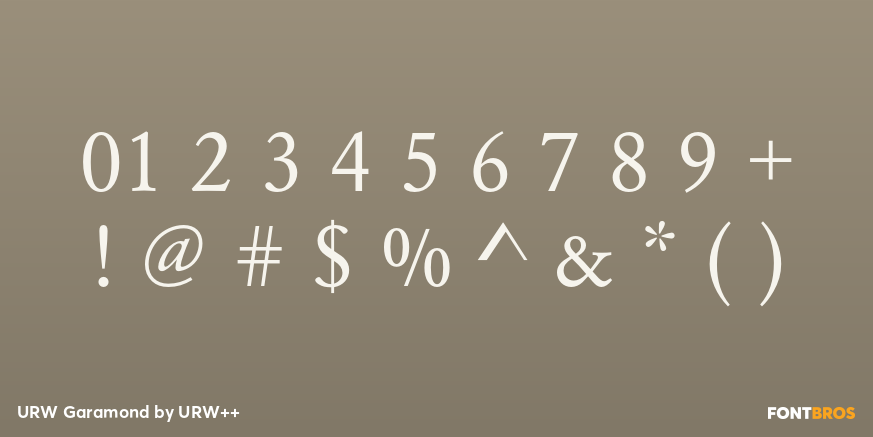 URW Garamond Font Poster #1