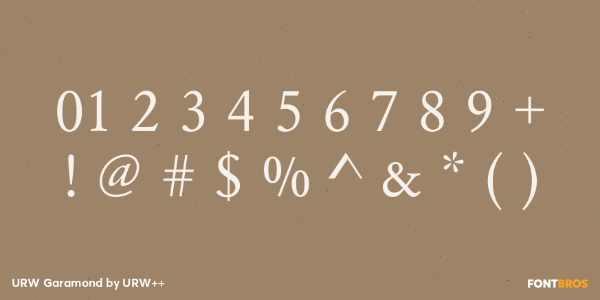 URW Garamond Font Poster #4