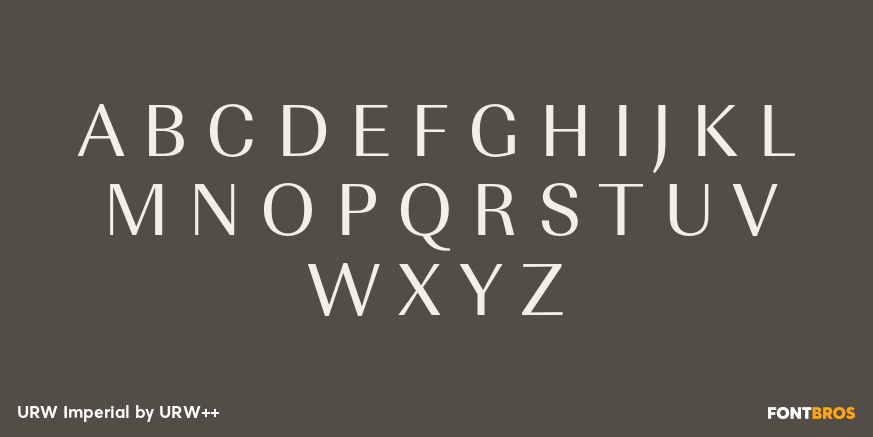 URW Imperial Font Poster #2