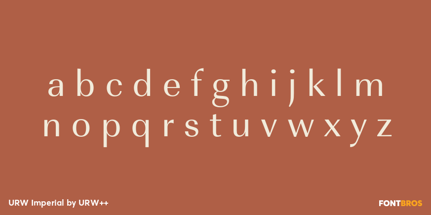 URW Imperial Font Poster #3