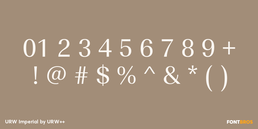 URW Imperial Font Poster #4