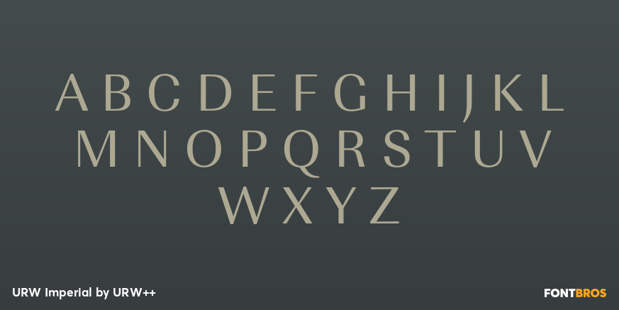 URW Imperial Font Poster #1