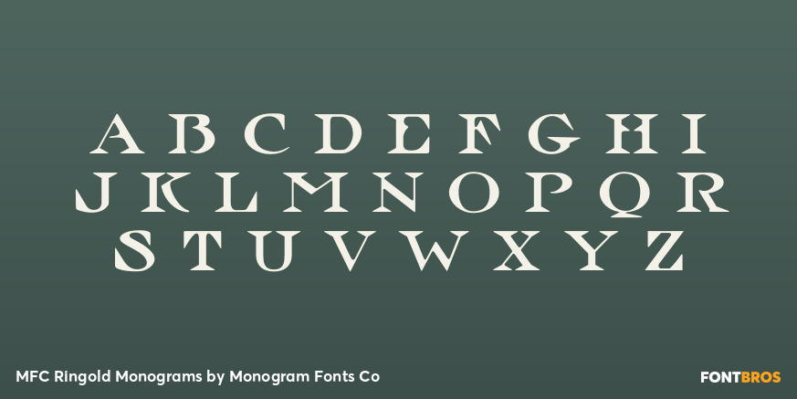 MFC Ringold Monograms Font Poster #2
