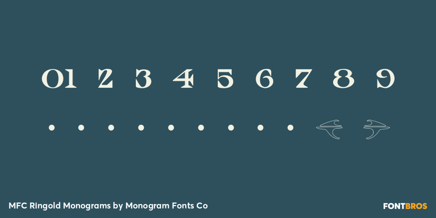 MFC Ringold Monograms Font Poster #4