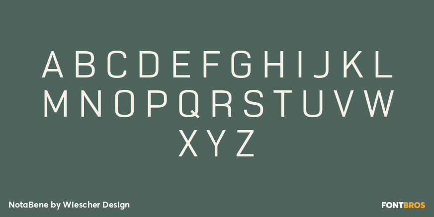 NotaBene Font Poster #1