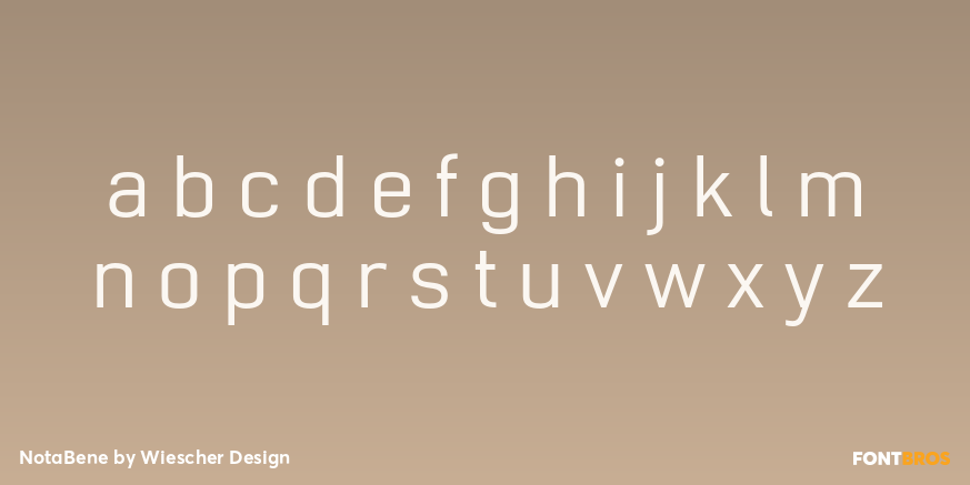 NotaBene Font Poster #1