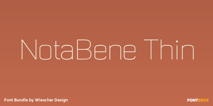 NotaBene Thin Poster