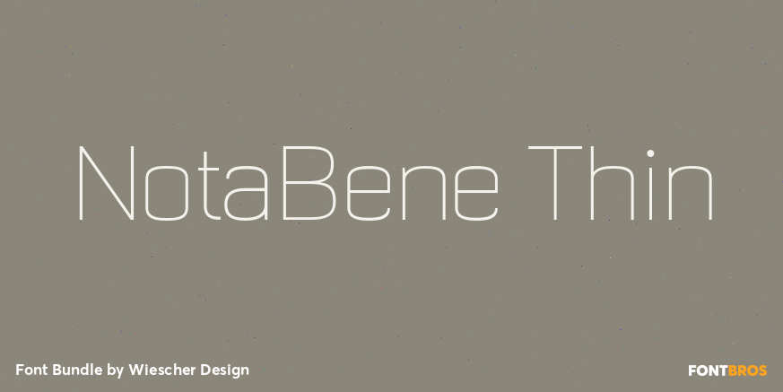 NotaBene Thin Poster