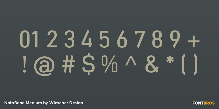 NotaBene Medium Font Poster #4