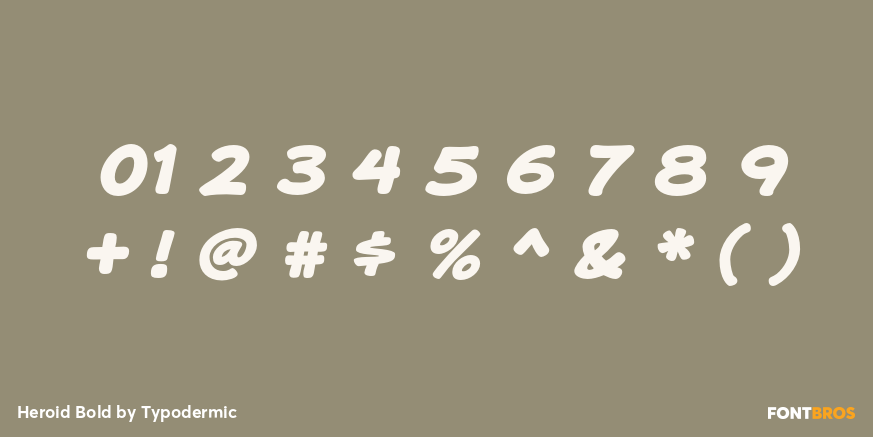 Heroid Bold Font Poster #4