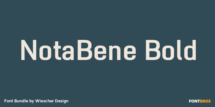 NotaBene Bold Poster