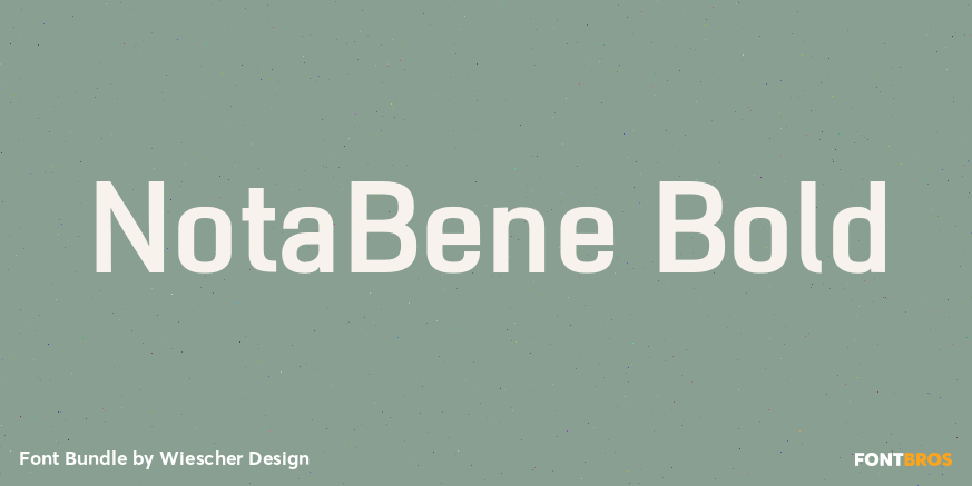 NotaBene Bold Poster