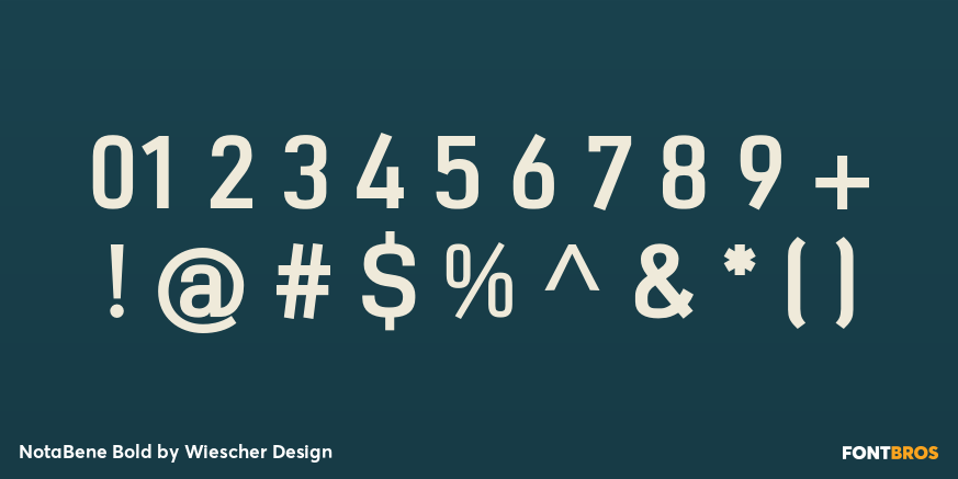 NotaBene Bold Font Poster #4